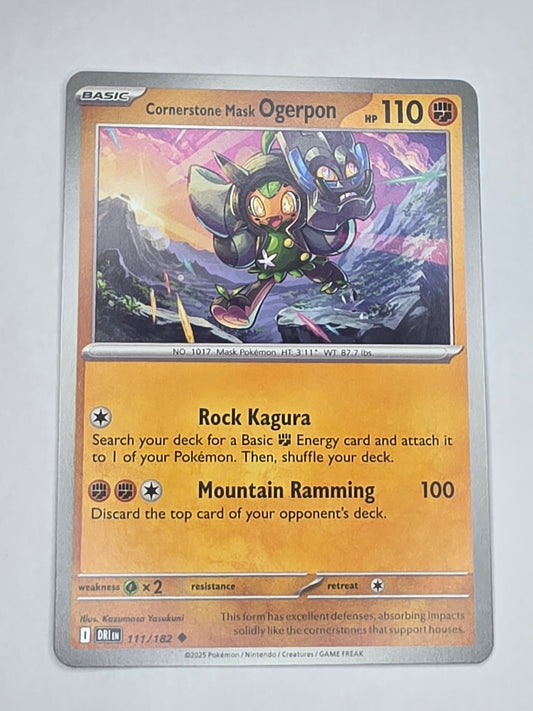 #111/182 Cornerstone Mask Ogerpon Normal