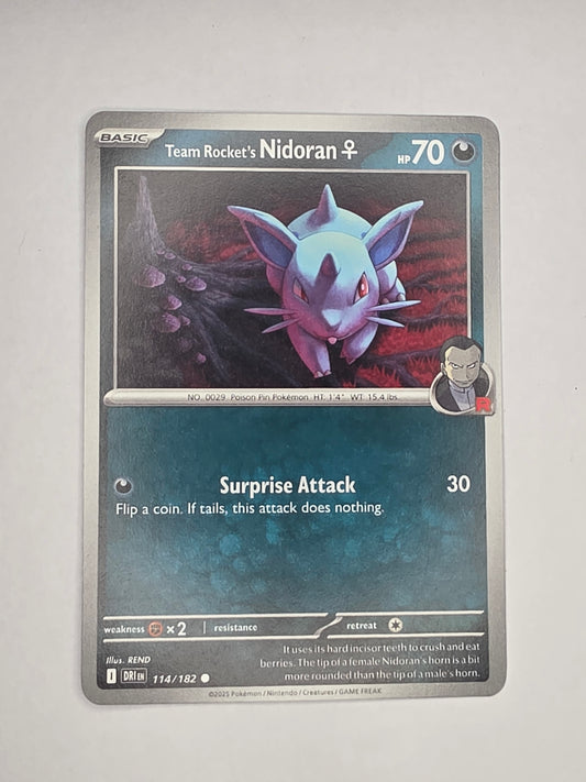 #114/182 Team Rocket's Nidoran Female Normal