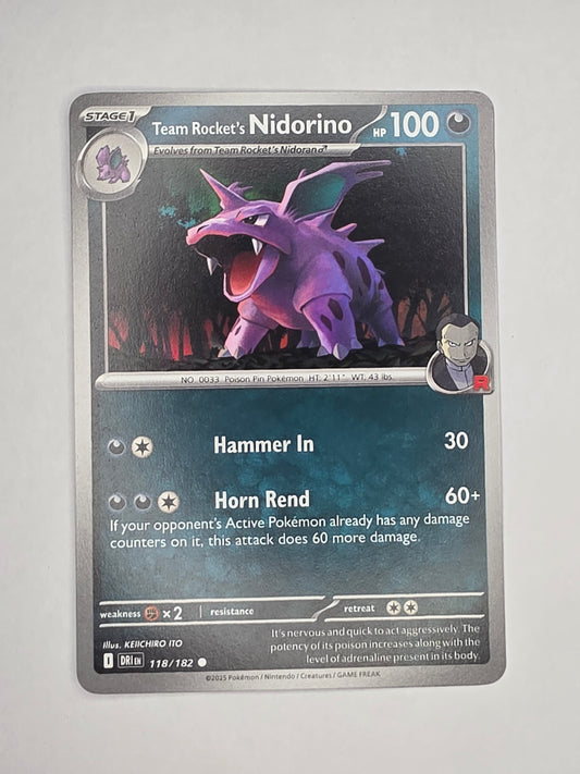#118/182 Team Rocket's Nidorino Normal