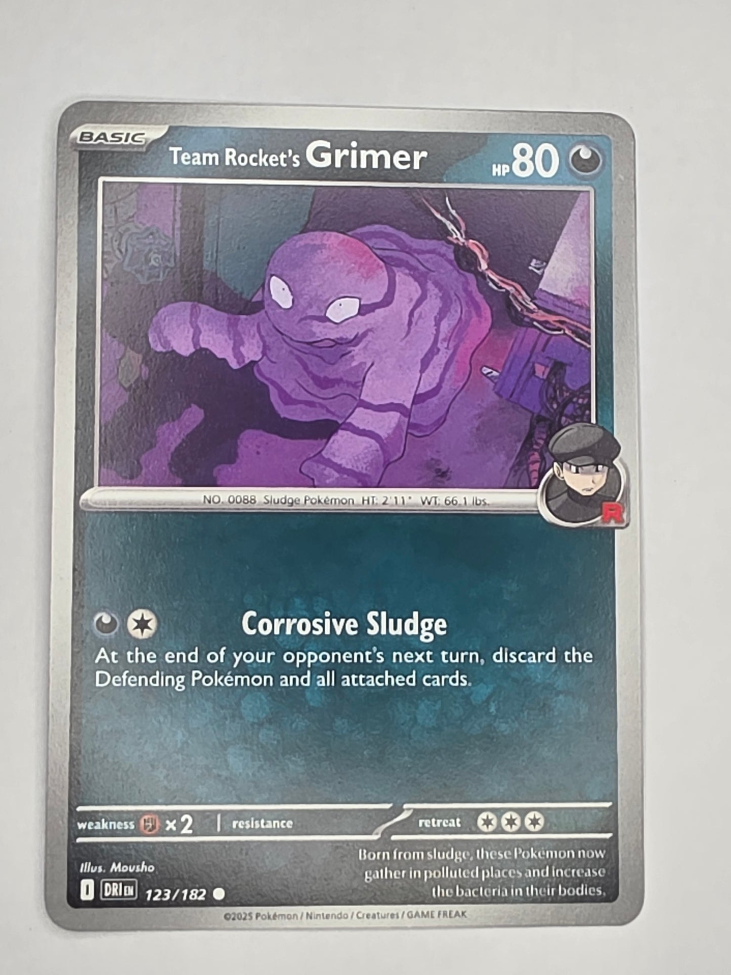 #123/182 Team Rocket's Grimer Normal