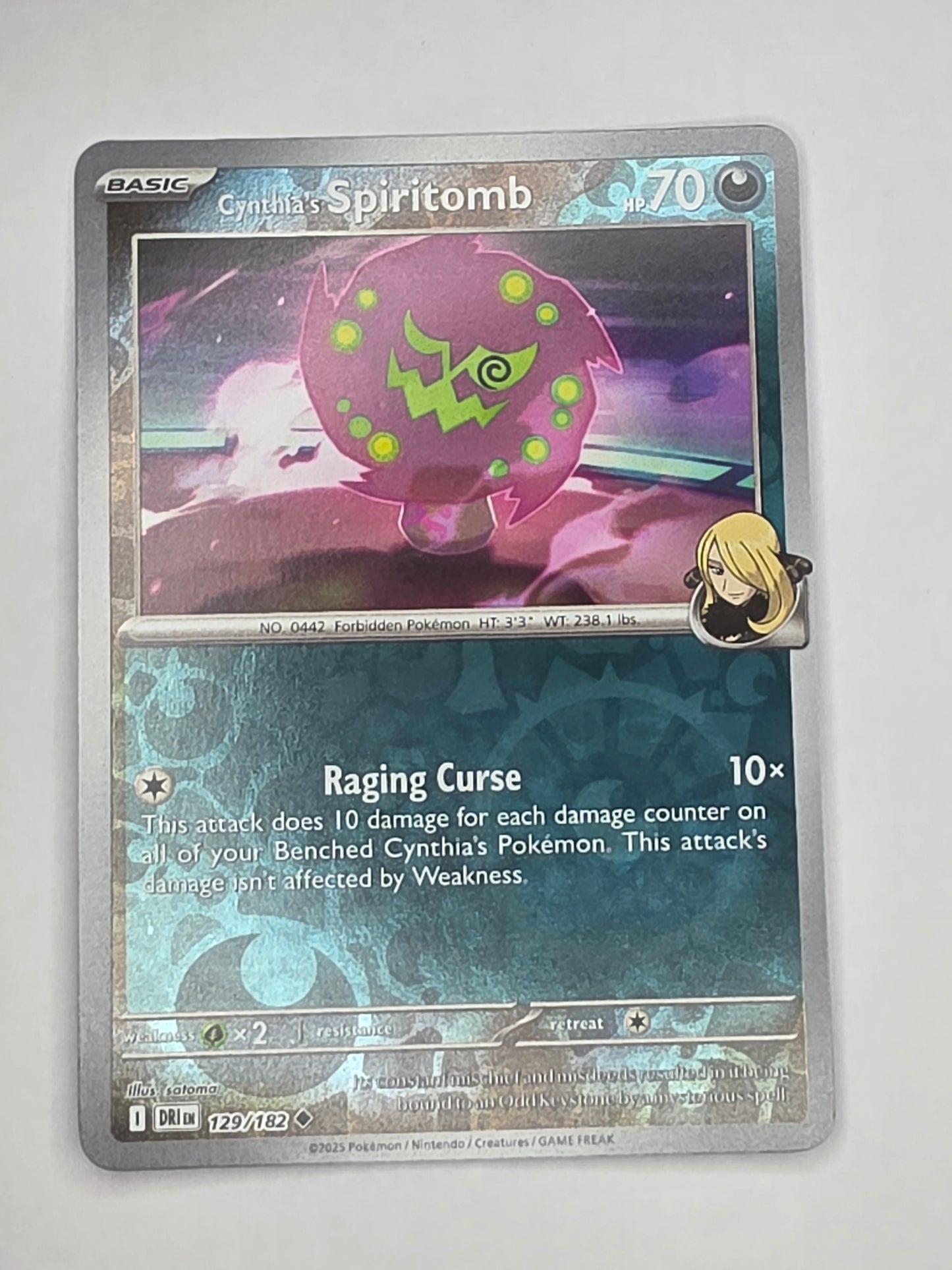 #129/182 Cynthia's Spiritomb Reverse Holo