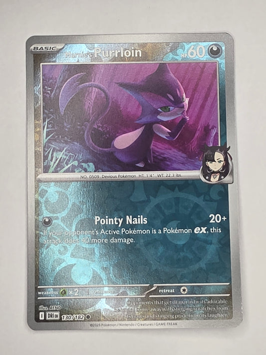 #130/182 Marnie's Purrloin Reverse Holo