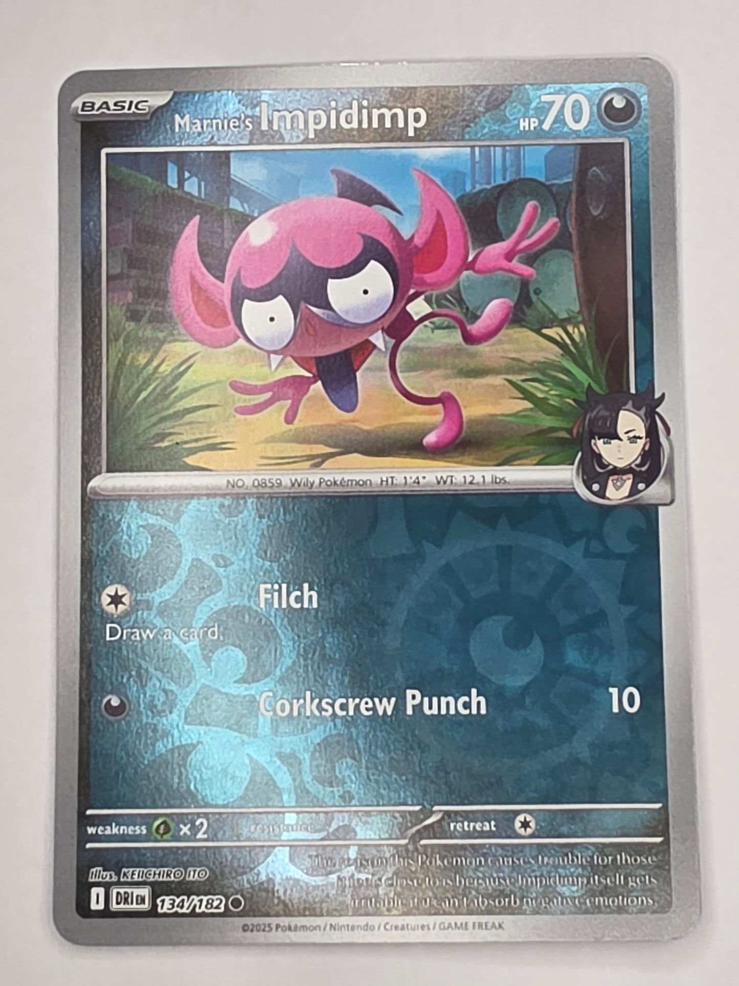 #134/182 Marnie's Impidimp Reverse Holo