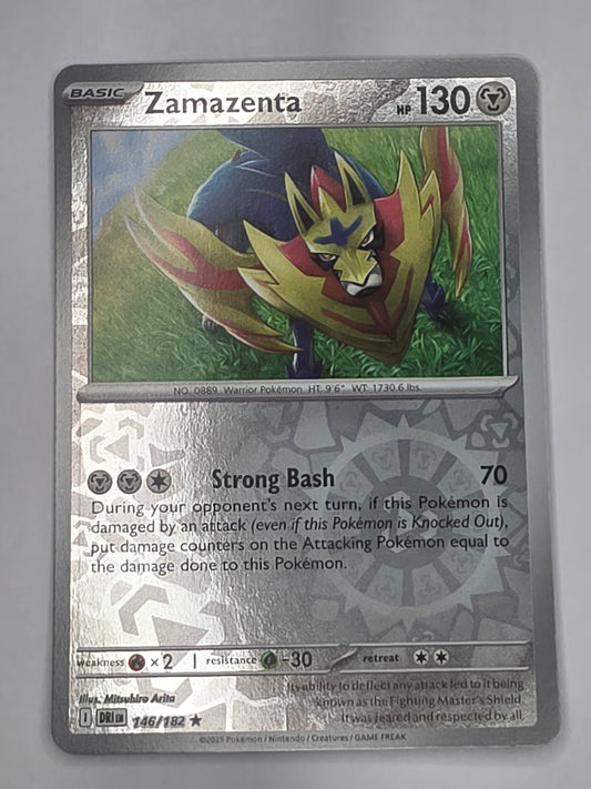#146/182 Zamazenta Reverse Holo