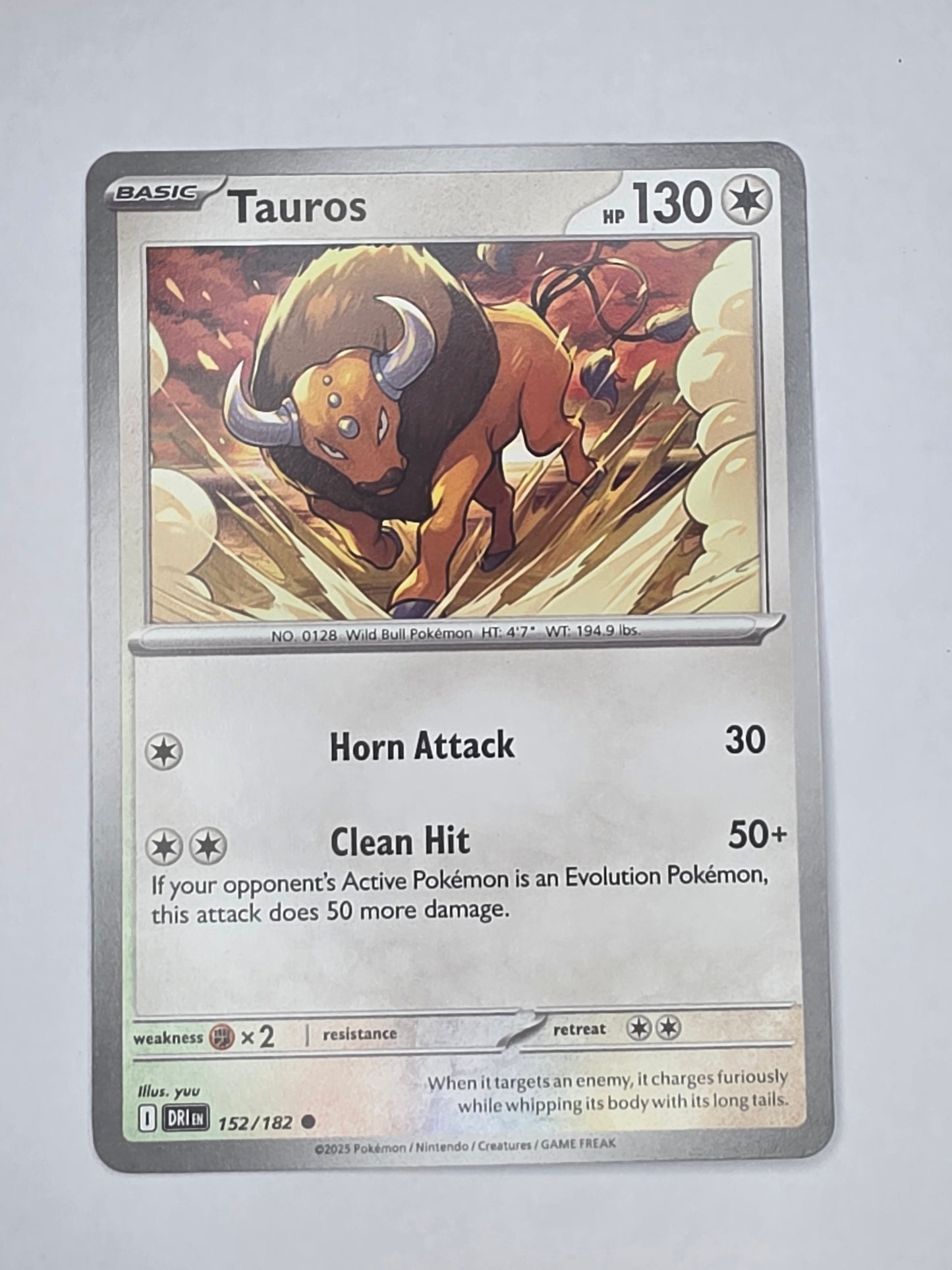 #152/182 Tauros Normal