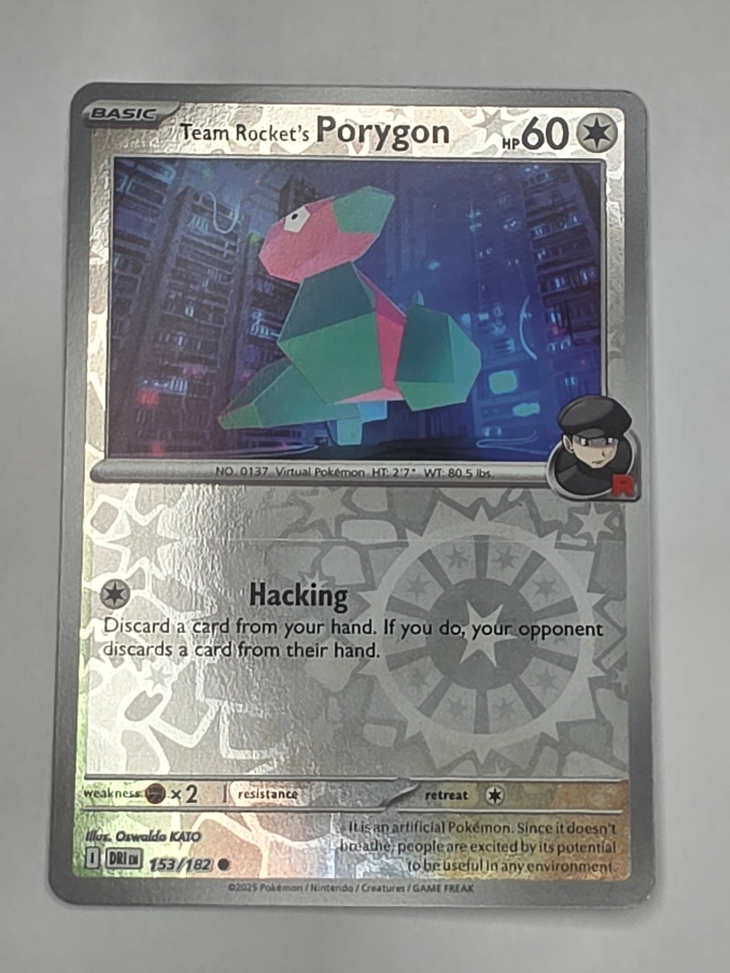 #153/182 Team Rocket's Porygon Reverse Holo