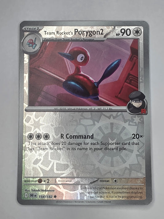 #154/182 Team Rocket's Porygon2 Reverse Holo