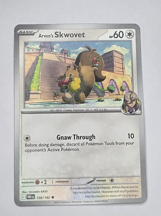 #158/182 Arven's Skwovet Normal