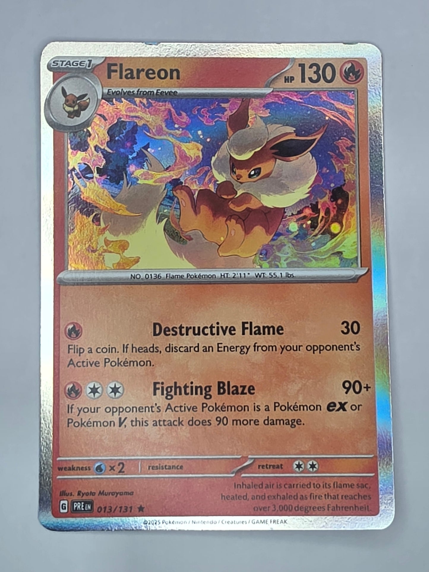 #013/131 Flareon Holofoil