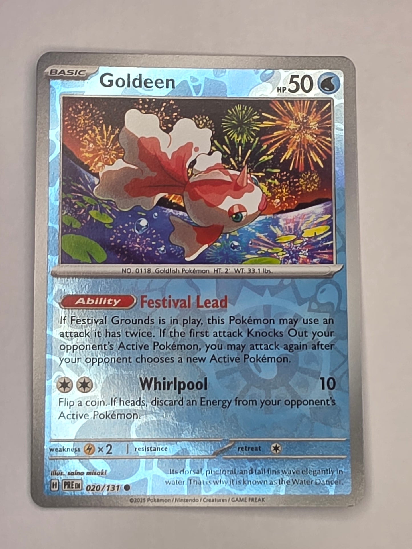 #020/131 Goldeen Reverse Holo