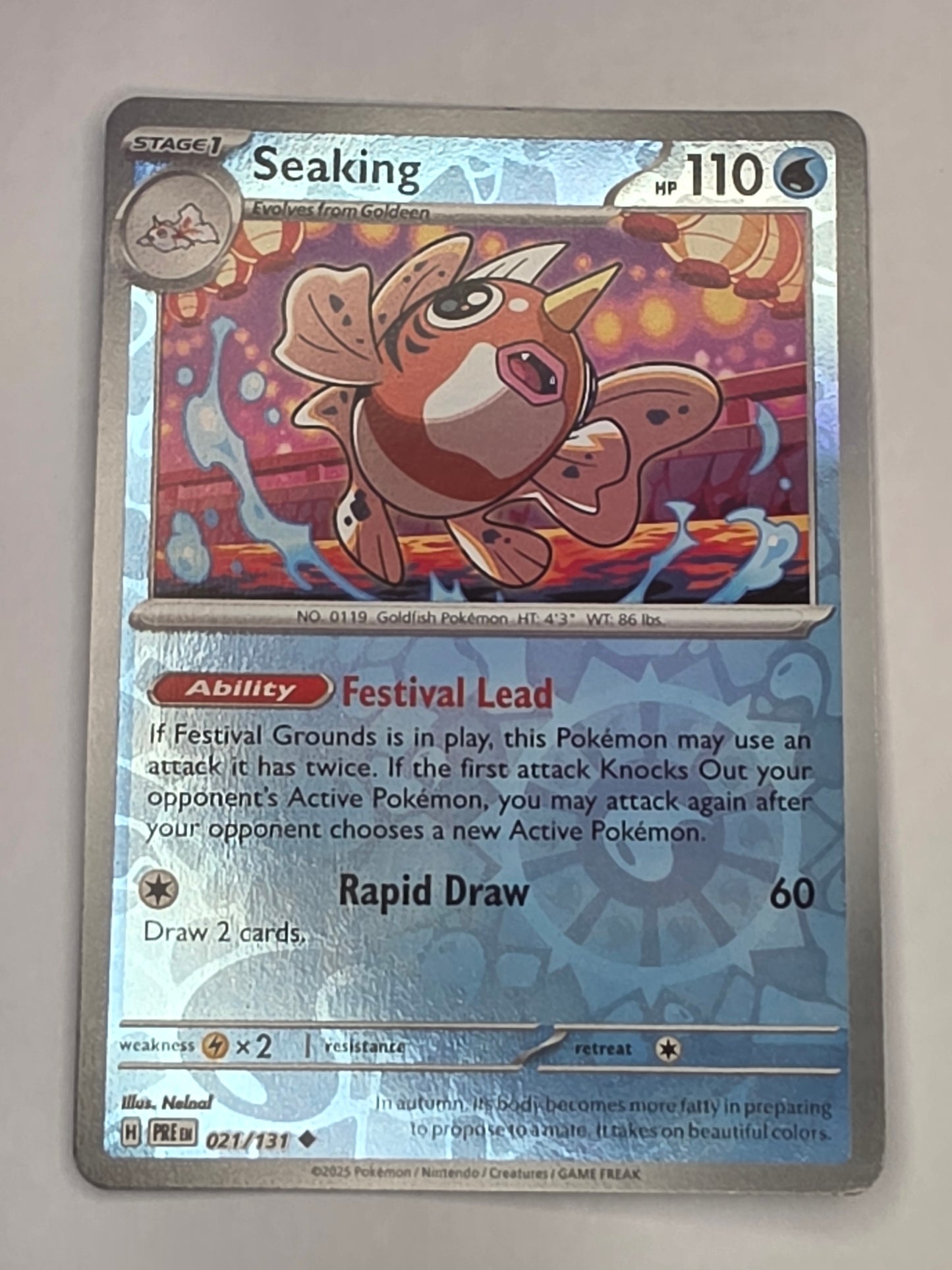 #021/131 Seaking Reverse Holo