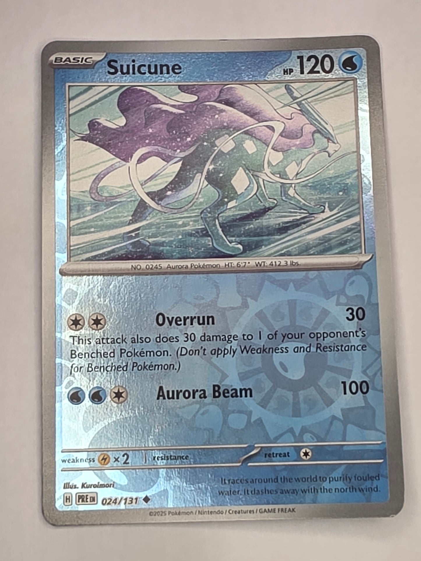 #024/131 Suicune Reverse Holo