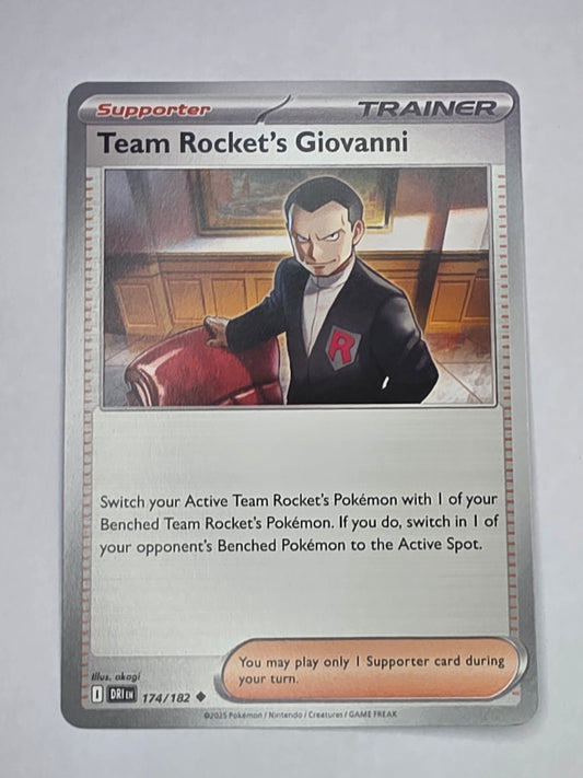 #174/182 Team Rocket's Giovanni Normal