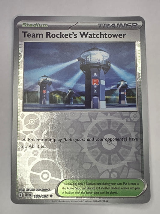#180/182 Team Rocket's Watchtower Reverse Holo